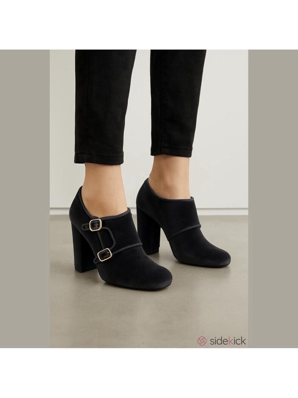 Tory Burch Black Velvet Heels Size 7.5 Medium
